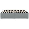 vidaXL Cadre de lit sans matelas gris clair tissu