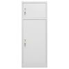 vidaXL Armoire &agrave; selles Gris clair 53x53x140 cm Acier