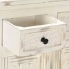 vidaXL Buffet Blanc 65x30x75 cm Bois de manguier massif