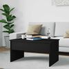 vidaXL Table basse noir 80x50,5x41,5 cm bois d'ing&eacute;nierie