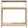 vidaXL Table de rempotage et étagères 108x50x109,5 cm bois massif pin