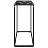vidaXL Table console Noir 80x35x75 cm Verre trempé