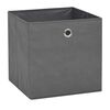 vidaXL Boîte de rangement 4 pcs Tissu non-tissé 32x32x32 cm Gris