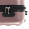 vidaXL Valise rigide Dor&eacute; rose ABS
