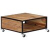 vidaXL Table basse 70x70x32 cm Bois solide d'acacia