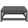 vidaXL Salon de jardin 3 pcs gris bois de pin massif