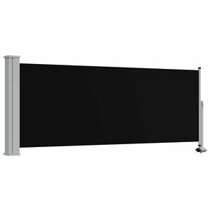 vidaXL Auvent lat&eacute;ral r&eacute;tractable de patio 100 x 300 cm Noir