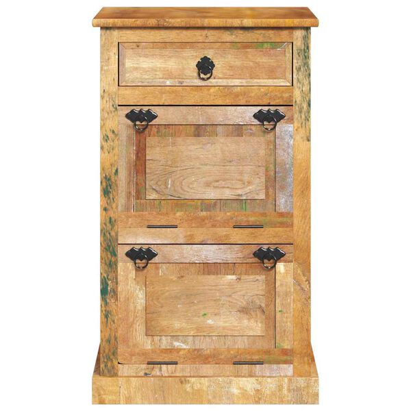 vidaXL Armoire &agrave; chaussures 4 couches avec tiroir Bois de r&eacute;cup&eacute;ration