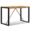 vidaXL Table à manger Bois de manguier brut 120 cm