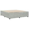 vidaXL Cadre de lit sans matelas gris clair king velours