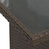 vidaXL Salon de jardin avec coussins 6 pcs marron r&eacute;sine tress&eacute;e