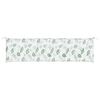 vidaXL Coussins de banc de jardin lot de 2 motif de feuilles tissu