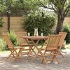 vidaXL Ensemble &agrave; manger de jardin 5 pcs Bois de teck massif