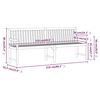 vidaXL Banc de jardin 219 cm Bois d'acacia solide