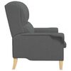 vidaXL fauteuil Gris foncé 76 x 94 x 102 cm tissu