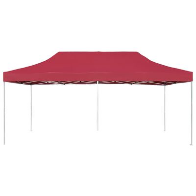 vidaXL Tente de réception pliable Aluminium 6x3 m Bordeaux