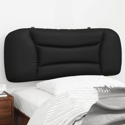 vidaXL Coussin de tête de lit noir 100 cm similicuir