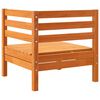 vidaXL Canap&eacute; d&rsquo;angle de jardin cire marron bois de pin massif