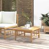 vidaXL Table de jardin 65x55x30 cm bambou