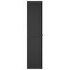 vidaXL Armoire de rangement d'extérieur noir 97x37x165 cm PP