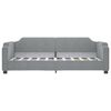 vidaXL Lit de jour gris clair 100x190 cm tissu