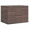 vidaXL Bo&icirc;te &agrave; coussins de jardin R&eacute;sine tress&eacute;e 145x100x103 cm Marron