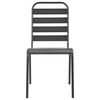 vidaXL Mobilier de bistro 3 pcs Acier Gris fonc&eacute;