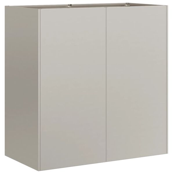 vidaXL Jardini&egrave;re rouill&eacute; 80x40x80 cm acier inoxydable