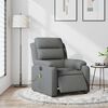 vidaXL Fauteuil inclinable de massage &eacute;lectrique gris fonc&eacute; tissu