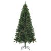 vidaXL Arbre de Noël artificiel pré-éclairé pommes de pin vert 180 cm