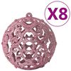 vidaXL Ensemble de boules de No&euml;l 100 pcs Rose