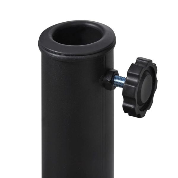 vidaXL Socle de parasol demi-rond R&eacute;sine