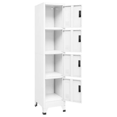 vidaXL Armoire à casiers Blanc 38x45x180 cm Acier