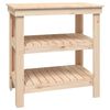 vidaXL Banc de travail 78,5x50x80 cm Bois de pin massif
