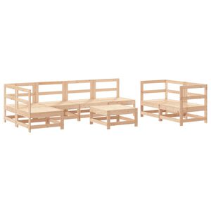 vidaXL Salon de jardin 8 pcs Bois de pin massif