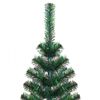 vidaXL Sapin de No&euml;l artificiel pointes iridescentes Vert 120 cm PVC