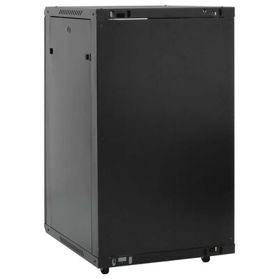 vidaXL Coffret de réseau 18U 19" IP20 noir 60x60x100 cm