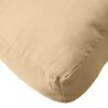 vidaXL Coussin de palette beige m&eacute;lang&eacute; 60x60x9,5 cm tissu