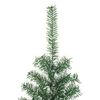 vidaXL Sapin de No&euml;l artificiel avec neige floqu&eacute;e vert 210 cm