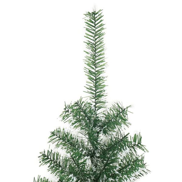 vidaXL Sapin de No&euml;l artificiel avec neige floqu&eacute;e vert 210 cm