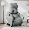 vidaXL Fauteuil inclinable de massage &eacute;lectrique gris clair tissu