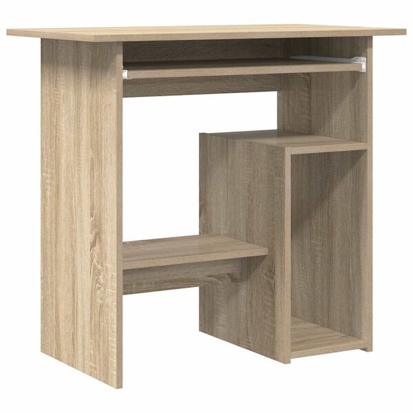 vidaXL Bureau Ch&ecirc;ne sonoma 80x45x74 cm Bois d&rsquo;ing&eacute;nierie