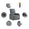 vidaXL Fauteuil de massage inclinable gris similicuir
