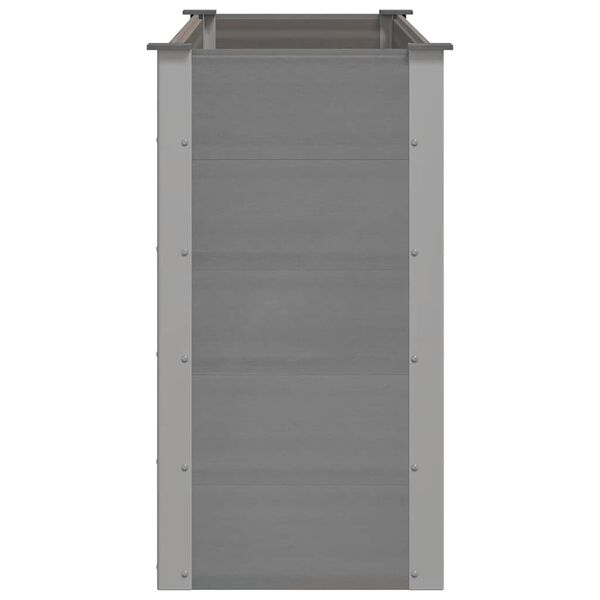 vidaXL Lit sur&eacute;lev&eacute; de jardin WPC 150x50x91 cm Gris