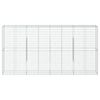 vidaXL Panier gabion avec couvercle 400x50x200 cm fer galvanis&eacute;