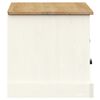 vidaXL Meuble TV VIGO blanc 106x40x40 cm bois massif de pin