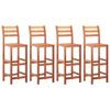 vidaXL Chaises de bar lot de 4 bois d'acacia solide