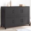 vidaXL Buffet noir 100,5x39x72 cm acier