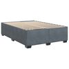 vidaXL Cadre de lit sans matelas gris fonc&eacute; velours