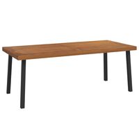 vidaXL Table de jardin 200x100x75 cm bois d'acacia solide